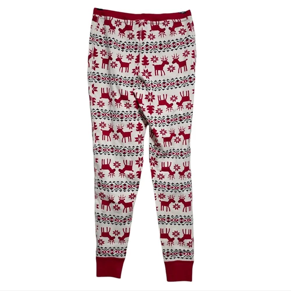 Hanna Andersson Long John Pajama Set in Dear Deer Size Small